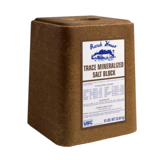 Ranch House Trace Mineralized Salt Block - 50 Lbs.