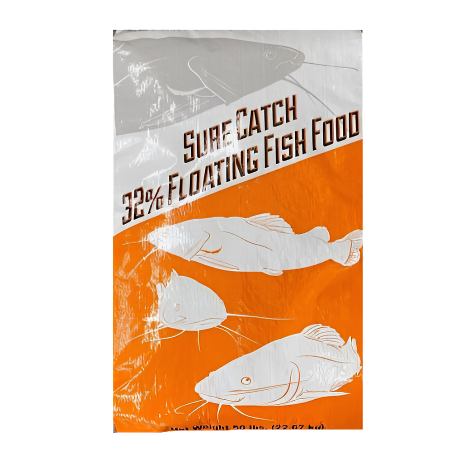 Sure Catch 32% Floating Fish Food 50 lb Bag