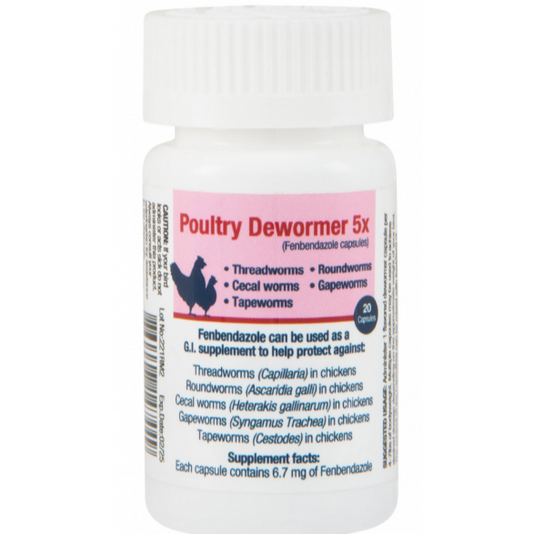 Poultry Dewormer 5x (20 Capsules)