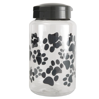 Dog Treat Plastic Jar, 128 ounce