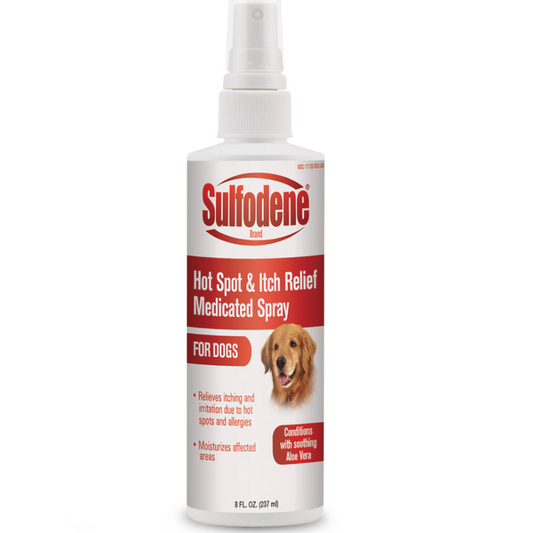 Hot Spot & Itch Relief Medicated Spray for Dog 8oz