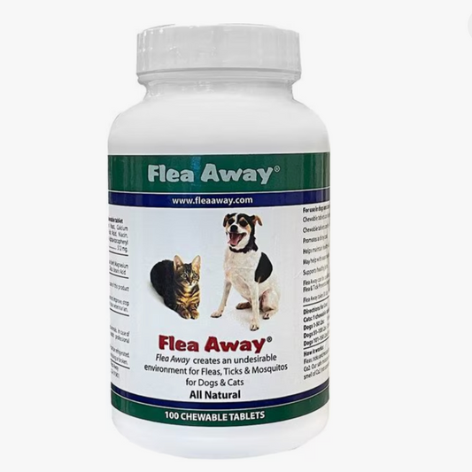 Flea Away Flea & Tick Oral Treatment for Dogs & Cats, 100 Chewable Tablets