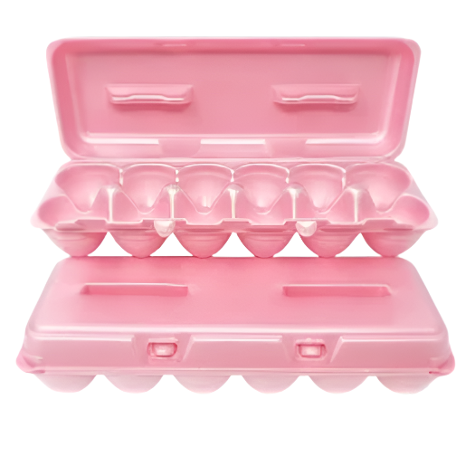 Foam Egg Cartons for Chicken Eggs Pink
