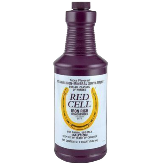 Horse Health Red Cell, Liquid Vitamin-Iron-Mineral Supplement for Horses