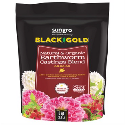 Black Gold® Earthworm Castings Blend - 8q t- OMRI Listed®