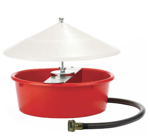 Little Giant Automatic Chicken Waterer w/ Cover, 5 quart