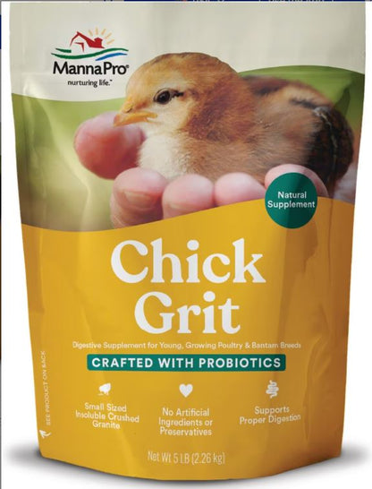 Manna Pro Chick Grit with Probiotics Chicken Food, 5-lb bag